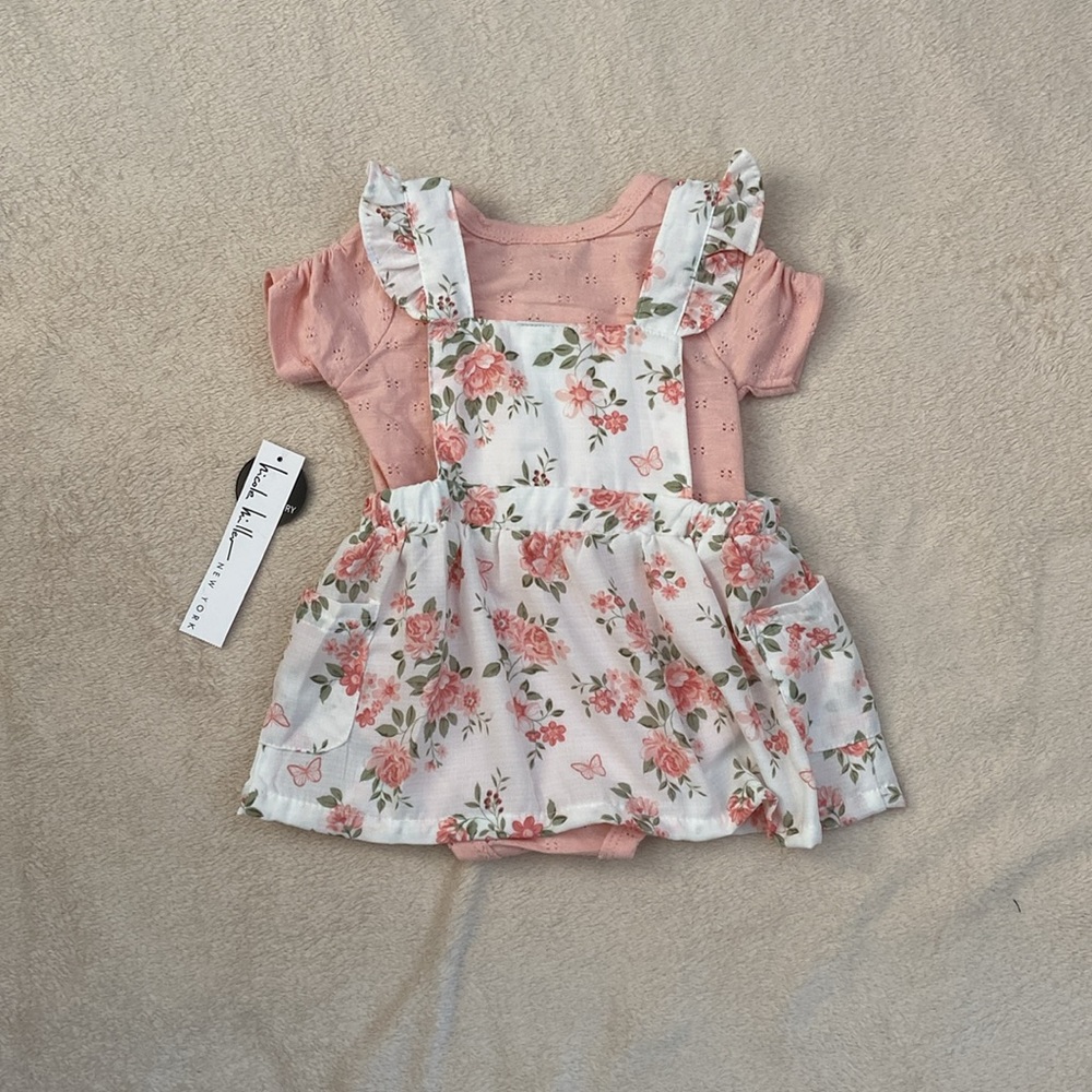 Nicole Miller Baby Girls Outfit Size 6-9 Months - Picture 3 of 10